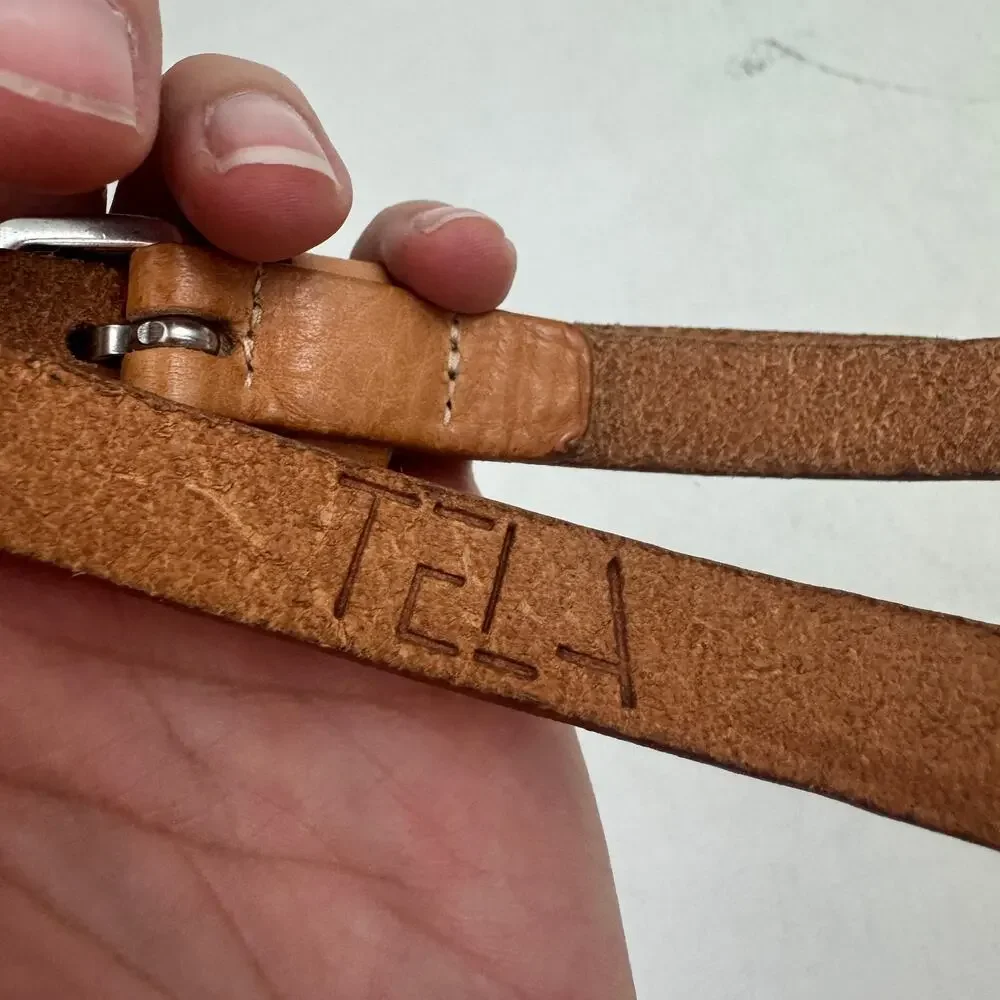 Tela Leather Skinny Belt